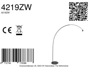 annelighting-vloerlamp-curve-zwart-metaal-lossearmatuur-e27-4219zw-8a