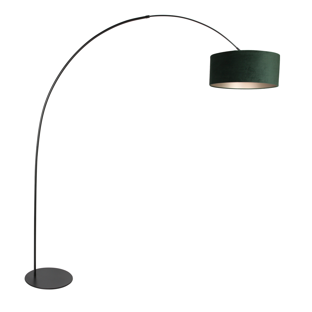 annelighting-vloerlamp-curve-groenzwart-metaal-booglamp-e27-4269zw-1