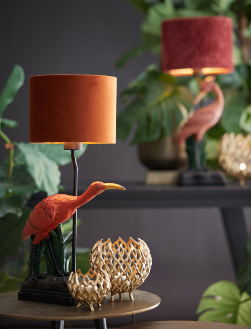 light&living-kap-velours-oranje-textiel-ø25cm-e27-2225049-1