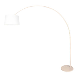 steinhauer-vloerlamp-sparkledlight-beigewit-linnenmetaal-booglamp-e27-4312cr-1