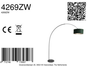 annelighting-vloerlamp-curve-groenzwart-metaal-booglamp-e27-4269zw-8a