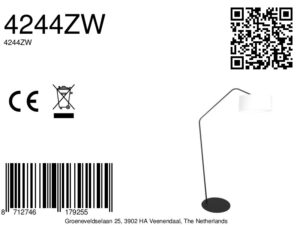 annelighting-vloerlamp-zigzag-witzwart-metaal-booglamp-e27-4244zw-8a