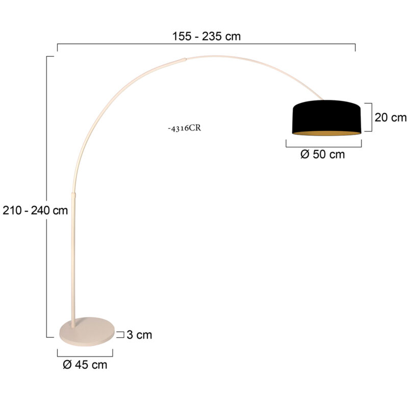 steinhauer-vloerlamp-sparkledlight-beigezwart-linnenmetaal-booglamp-e27-4317cr-7