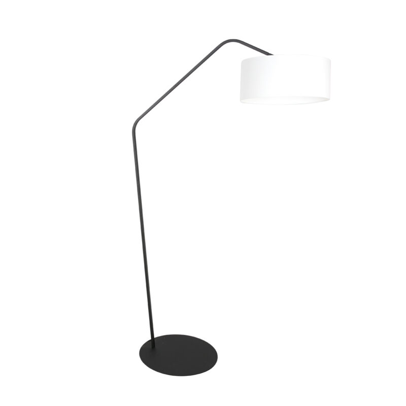 annelighting-vloerlamp-zigzag-witzwart-metaal-booglamp-e27-4244zw-1