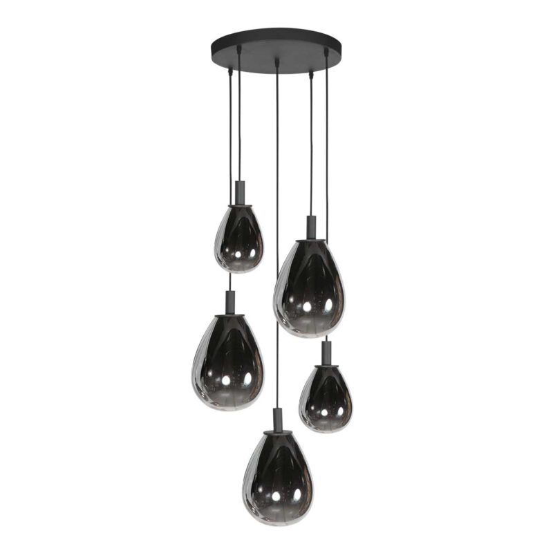 steinhauer-hanglamp-glimsy-zwart-glasmetaal-ø40cm-led-4198zw-1