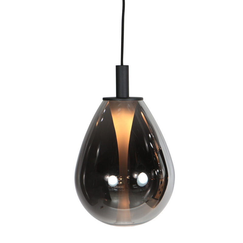 steinhauer-hanglamp-glimsy-zwart-glasmetaal-ø22cm-led-4199zw-4