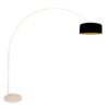 steinhauer-vloerlamp-sparkledlight-beigezwart-linnenmetaal-booglamp-e27-4317cr-1