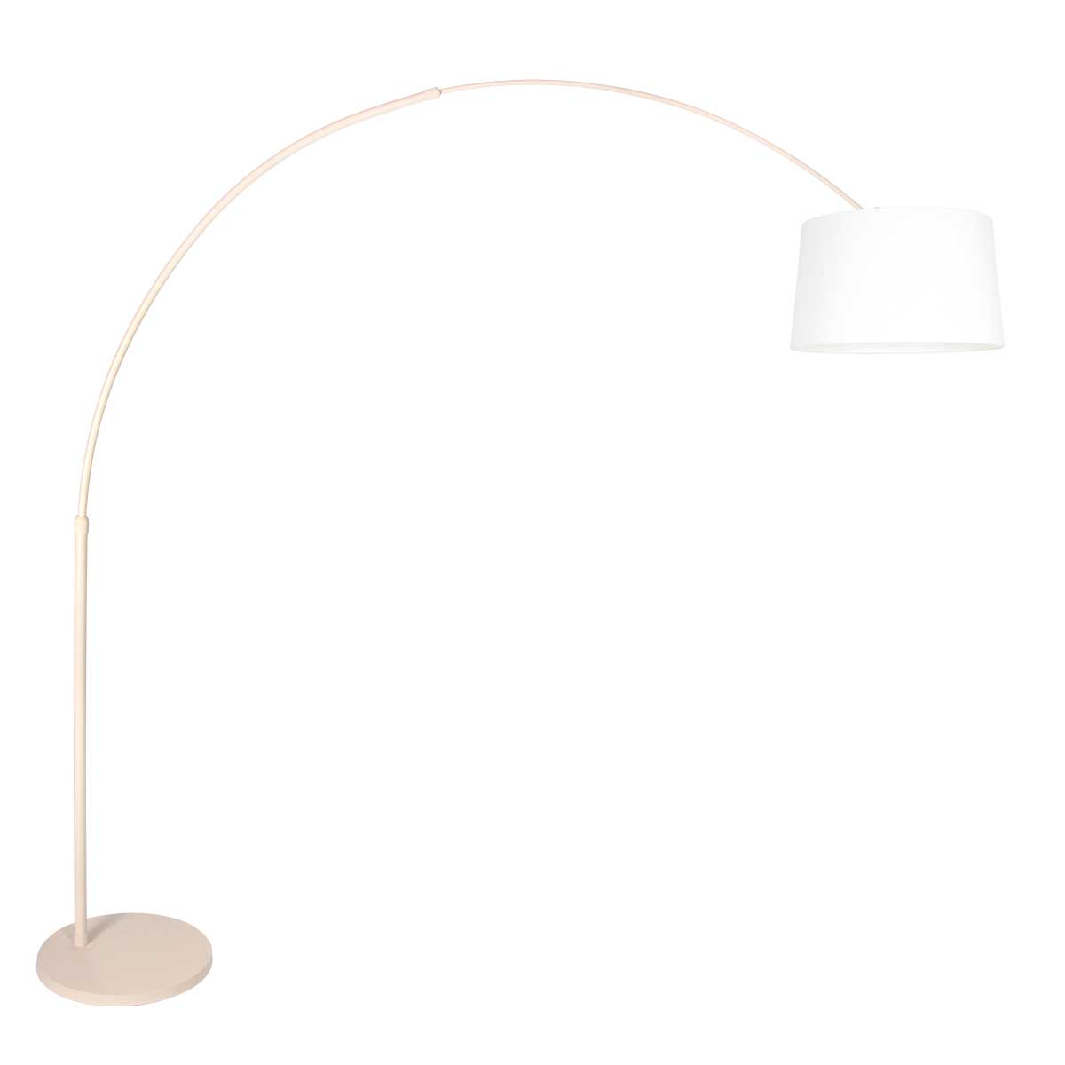 steinhauer-vloerlamp-sparkledlight-beigewit-linnenmetaal-booglamp-e27-4312cr-1