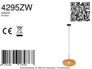 mexlite-hanglamp-haloswap-amberkleurig-glas-ø30cm-e27-4295zw-8a