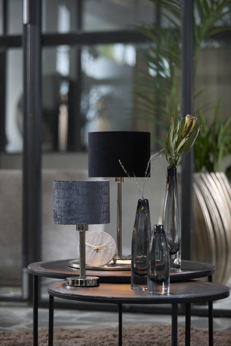 light&living-kap-velours-zwart-textiel-ø25cm-e27-2225322-1