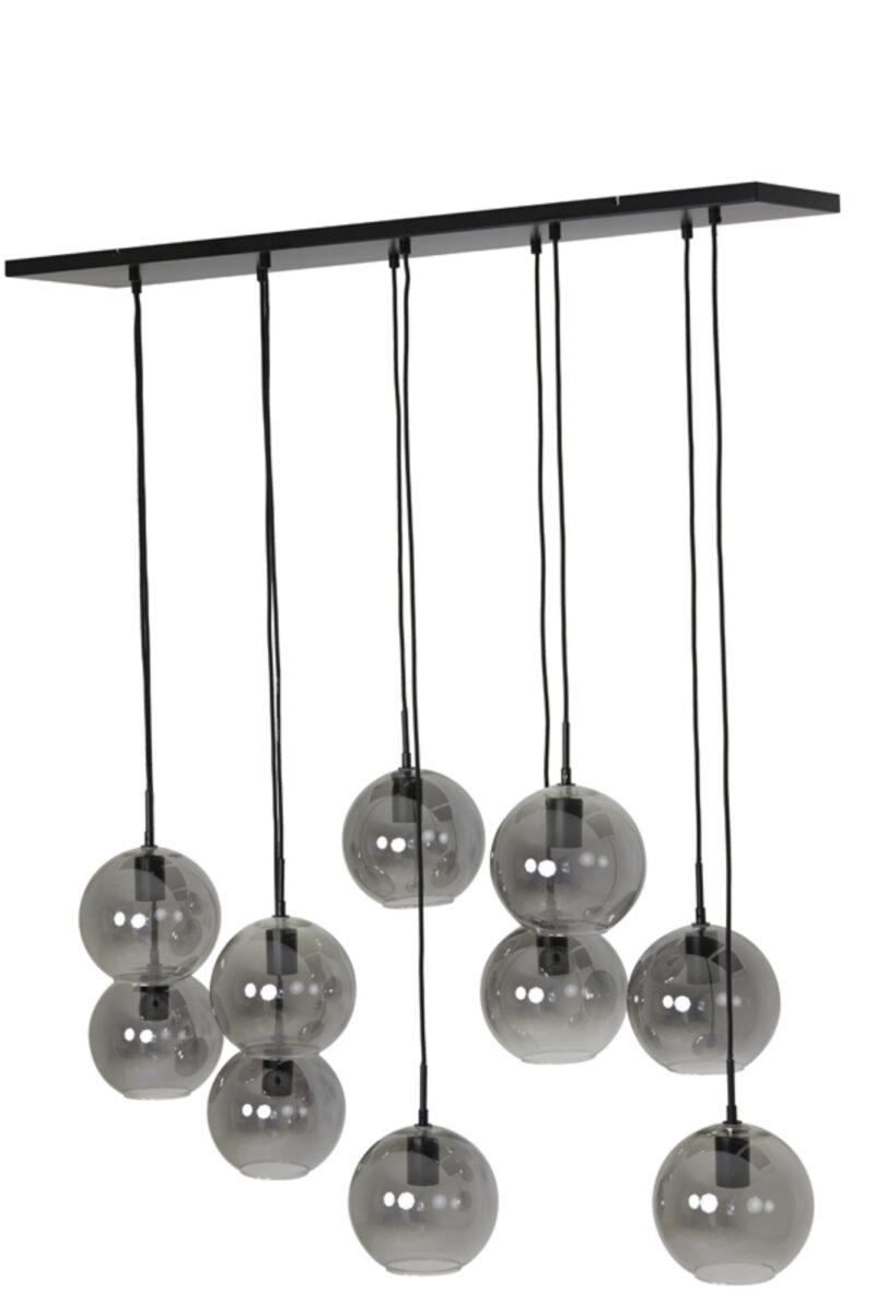 light&living-hanglamp-subar-zwart-glas-groteeettafellamp-e27-2957965-1