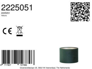 light&living-kap-velours-groen-textiel-ø25cm-e27-2225051-8a