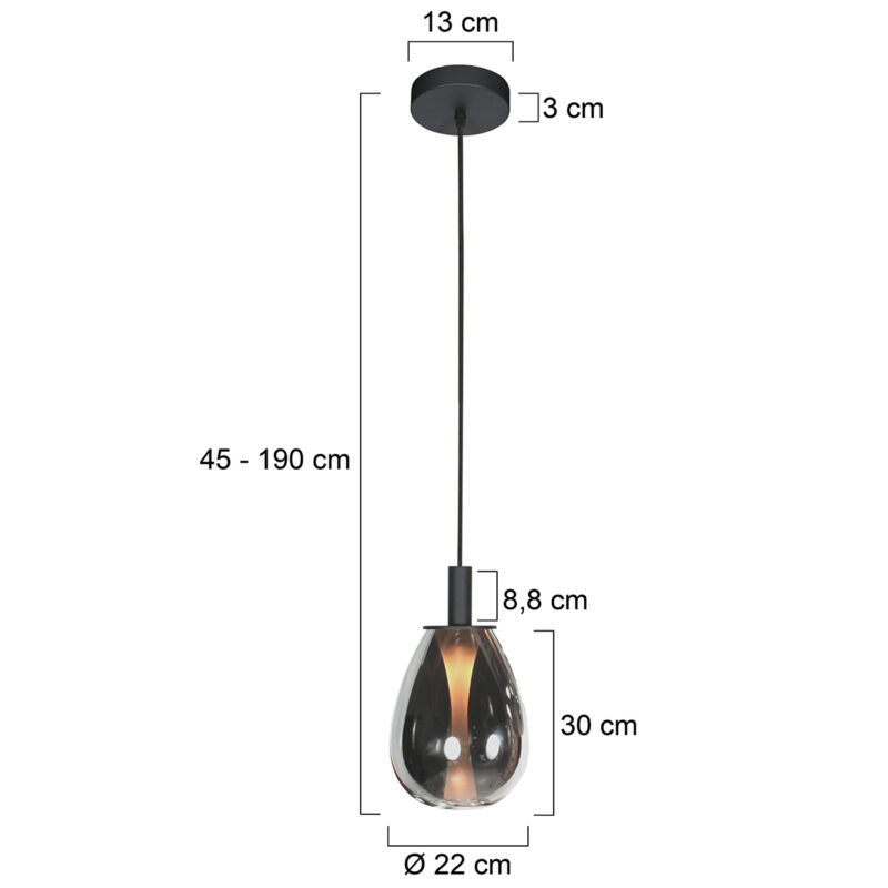 steinhauer-hanglamp-glimsy-zwart-glasmetaal-ø22cm-led-4199zw-7