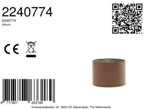 light&living-kap-velours-bruin-textiel-ø40cm-e27-2240774-8a