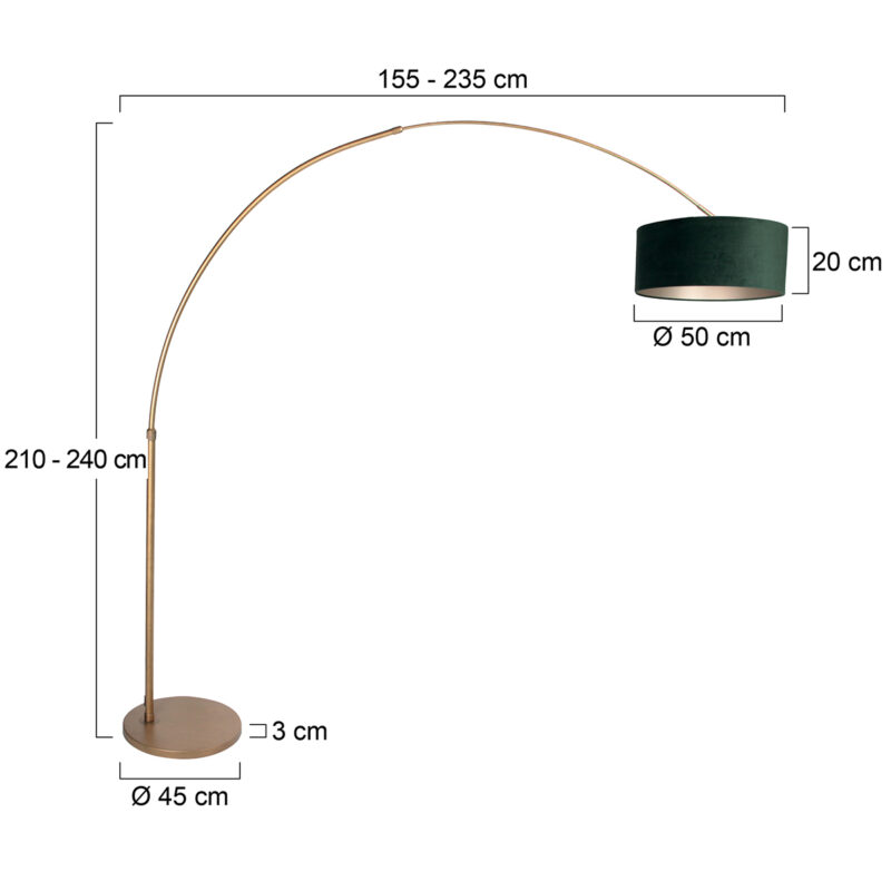 steinhauer-vloerlamp-sparkledlight-bronsgroen-metaalveloursstof-booglamp-e27-4305br-7