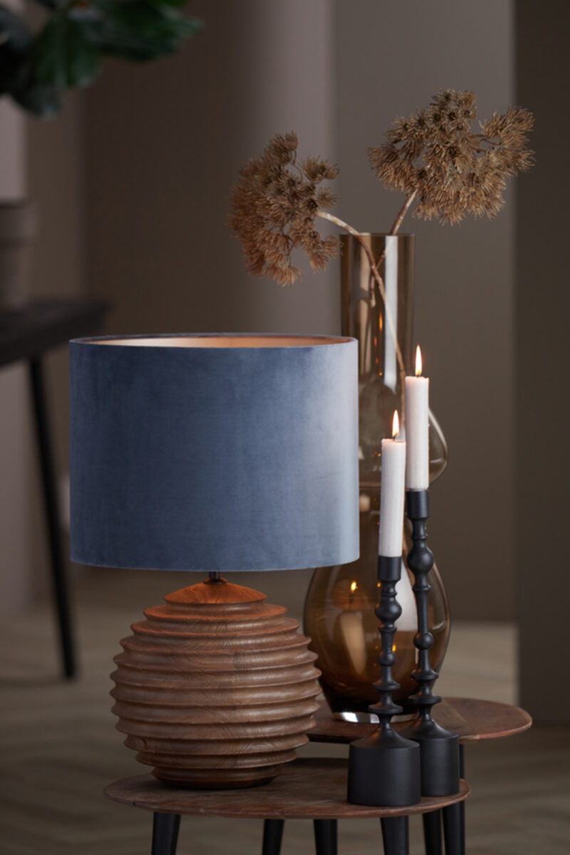 light&living-kap-velours-blauw-textiel-ø40cm-e27-2240048-1