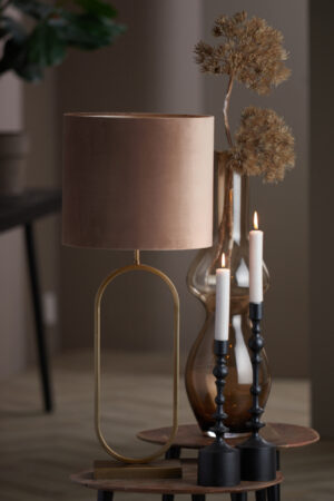 light&living-kap-velours-bruin-textiel-ø35cm-e27-2235774-7e3