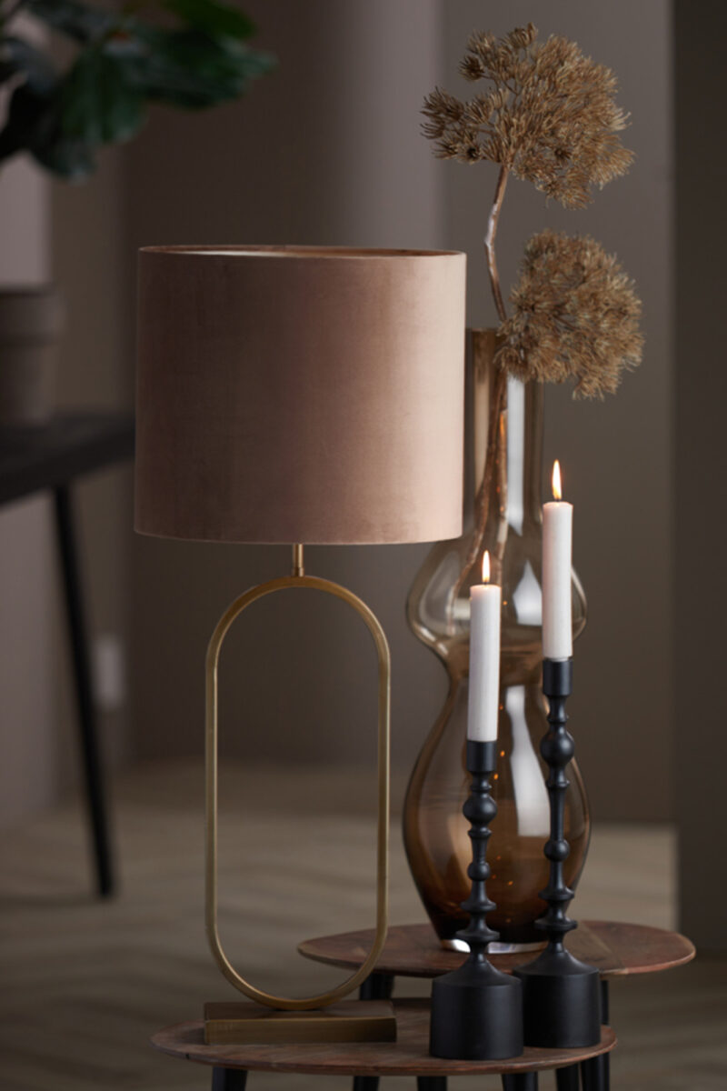 light&living-kap-velours-bruin-textiel-ø35cm-e27-2235774-7e3