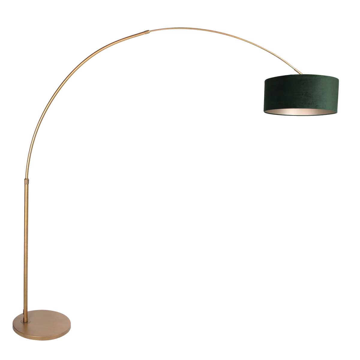 steinhauer-vloerlamp-sparkledlight-bronsgroen-metaalveloursstof-booglamp-e27-4305br-1