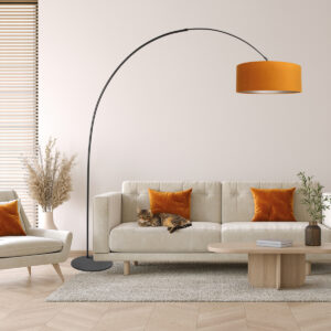 annelighting-vloerlamp-curve-goudzwart-metaal-booglamp-e27-4264zw-2