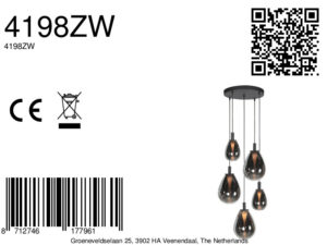 steinhauer-hanglamp-glimsy-zwart-glasmetaal-ø40cm-led-4198zw-8a