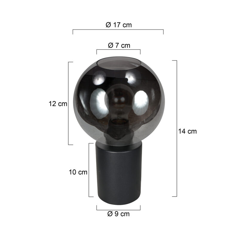 kleinebollampnachtkastjerookglassteinhauerbloeba-ø15-7