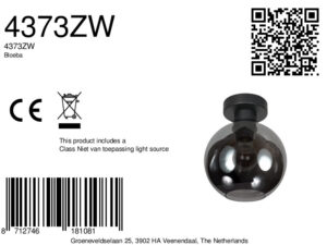 zwartebolplafondlampglassteinhauerbloeba-ø15-8a