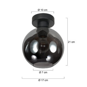 zwartebolplafondlampglassteinhauerbloeba-ø15-7