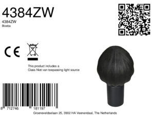 zwartetafellampmettextielenkapjesteinhauerbloeba-ø25-8a