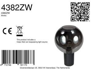 bollenzwartetafellamprookglassteinhauerbloeba-ø30-8a