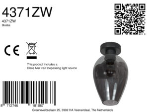 rookglazenplafondlampzwartsteinhauerbloeba-ø22,50-8a