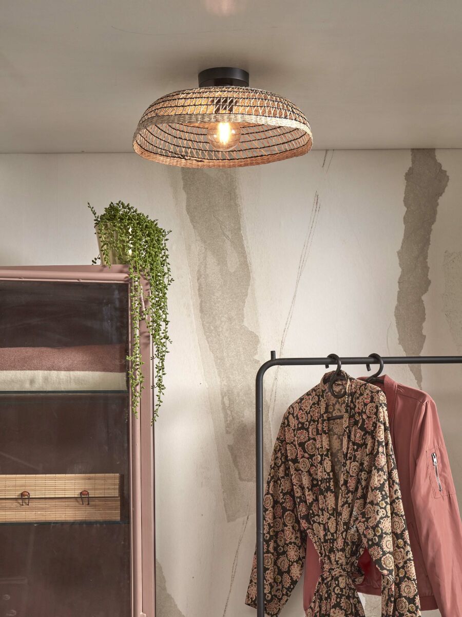 good&mojo-plafonniere-pantanal-zwart-metaalzeegras-ø45cm-e27-pantanal/c45/b-02