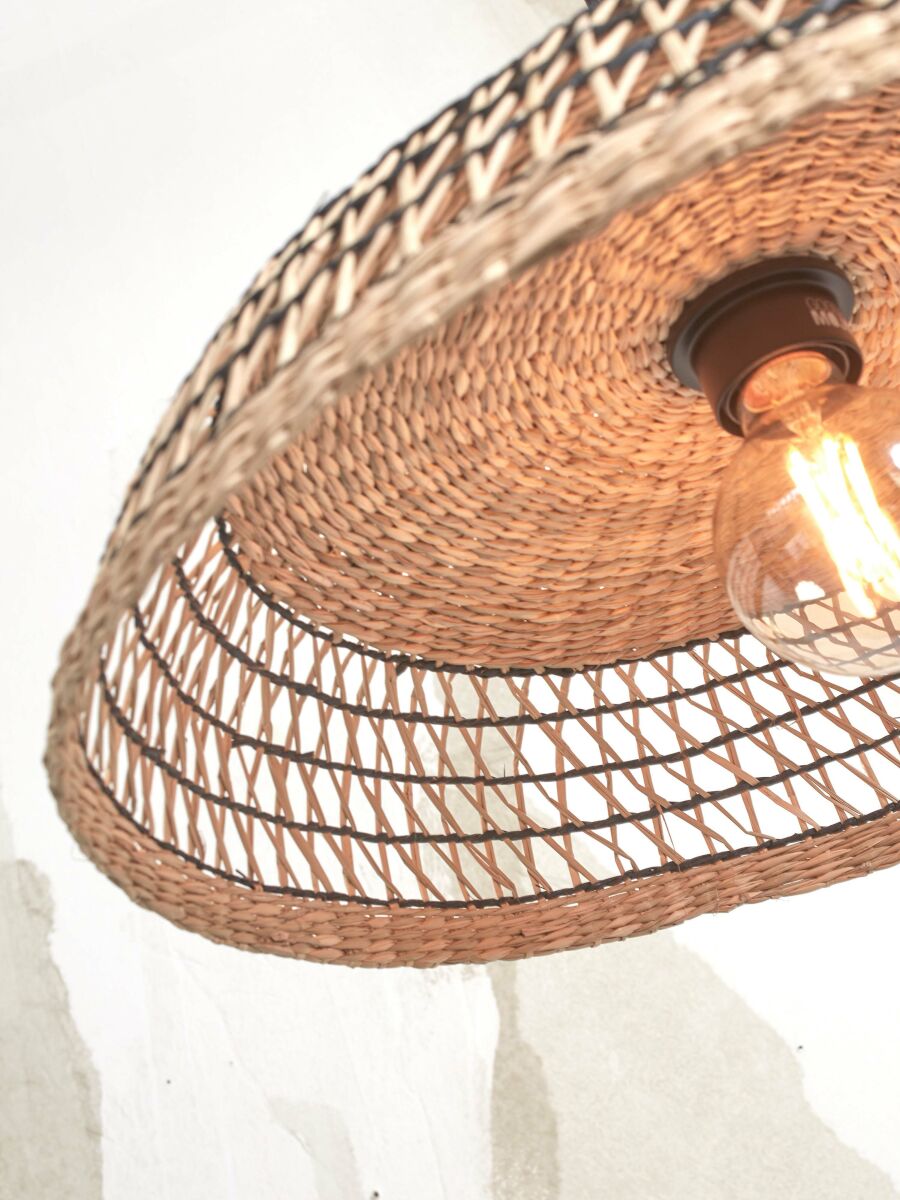 good&mojo-plafonniere-pantanal-zwart-metaalzeegras-ø45cm-e27-pantanal/c45/b-06