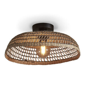 good&mojo-plafonniere-pantanal-zwart-metaalzeegras-ø45cm-e27-pantanal/c45/b-1