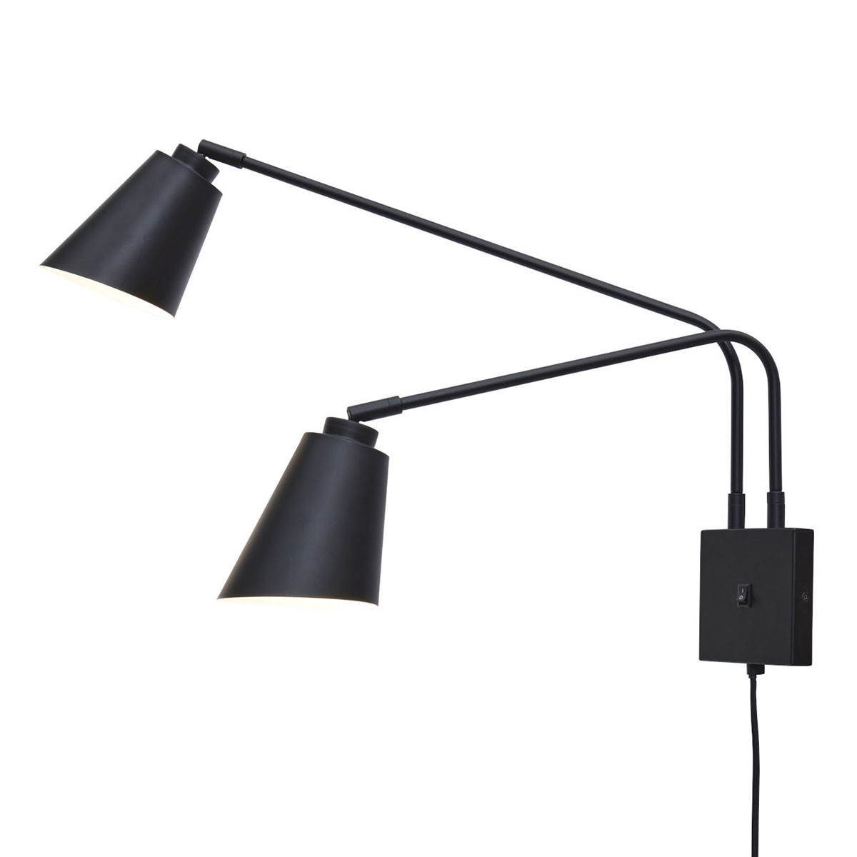 it'saboutromi-wandlamp-bremen-zwart-metaal-bedlampje-e27-bremen/w2/b-1