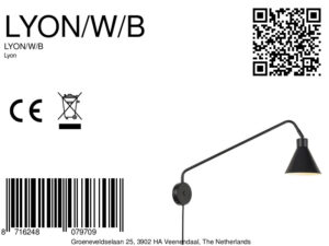it'saboutromi-wandlamp-lyon-zwart-metaal-ø16cm-e27-lyon/w/b-8a