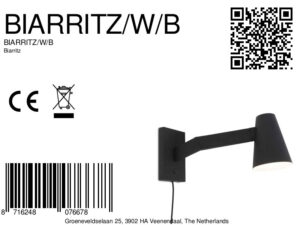 it'saboutromi-wandlamp-biarritz-zwart-metaal-bedlampje-e14-biarritz/w/b--24