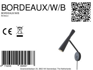 it'saboutromi-wandlamp-bordeaux-zwart-metaal-ø6cm-gu10-bordeaux/w/b-8a