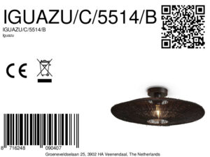 good&mojo-plafonniere-iguazu-zwart-metaalriet-ø55cm-e27-iguazu/c/5514/b-8a