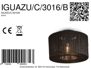 good&mojo-plafonniere-iguazu-zwart-metaalriet-ø30cm-e27-iguazu/c/3016/b-8a