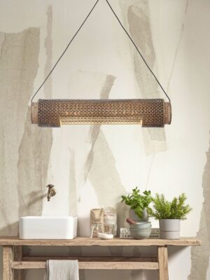 good&mojo-hanglamp-bhutan-naturel/zwart-bamboemetaal-ø15cm-e27-bhutan/h85/bn-04