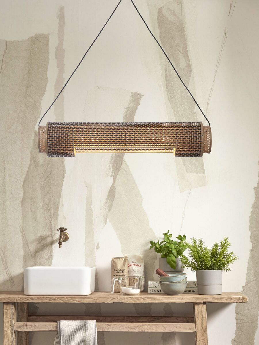 good&mojo-hanglamp-bhutan-naturel/zwart-bamboemetaal-ø15cm-e27-bhutan/h85/bn-04