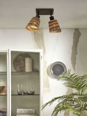 good&mojo-spot-java-naturel/zwart-bamboe-ø15cm-e27-java/c2/b/15/bn-04