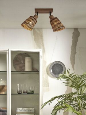 good&mojo-spot-java-naturel/zwart-bamboe-ø15cm-e27-java/c2/n/15/bn-04