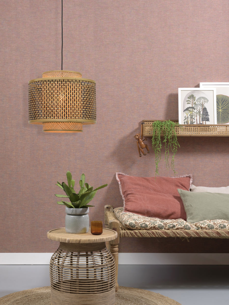 good&mojo-hanglamp-bhutan-naturel/zwart-bamboe-ø40cm-e27-bhutan/h/4034/bn-05