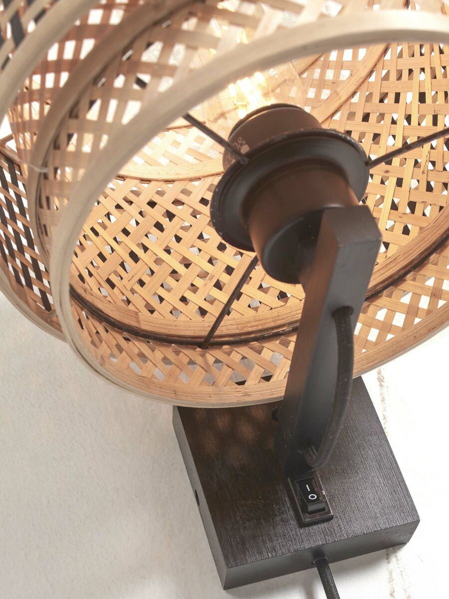 good&mojo-wandlamp-bhutan-naturel/zwart-bamboe-ø25cm-e27-bhutan/w/b/2520/bn-05