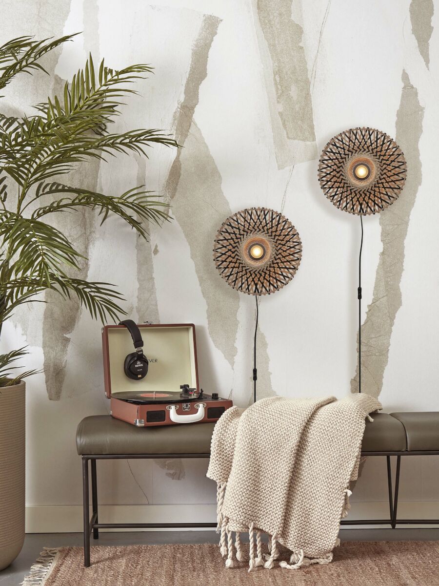 good&mojo-wandlamp-kalimantan-naturel/zwart-bamboemetaal-ø8cm-e27-kalimantan/w8/bn-07