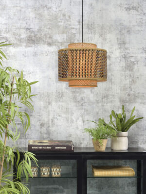 good&mojo-hanglamp-bhutan-naturel/zwart-bamboe-ø40cm-e27-bhutan/h/4034/bn-07
