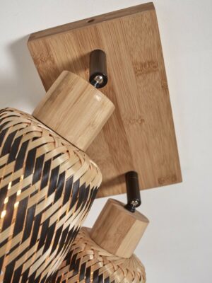 good&mojo-spot-java-naturel/zwart-bamboe-ø15cm-e27-java/c2/n/15/bn-07