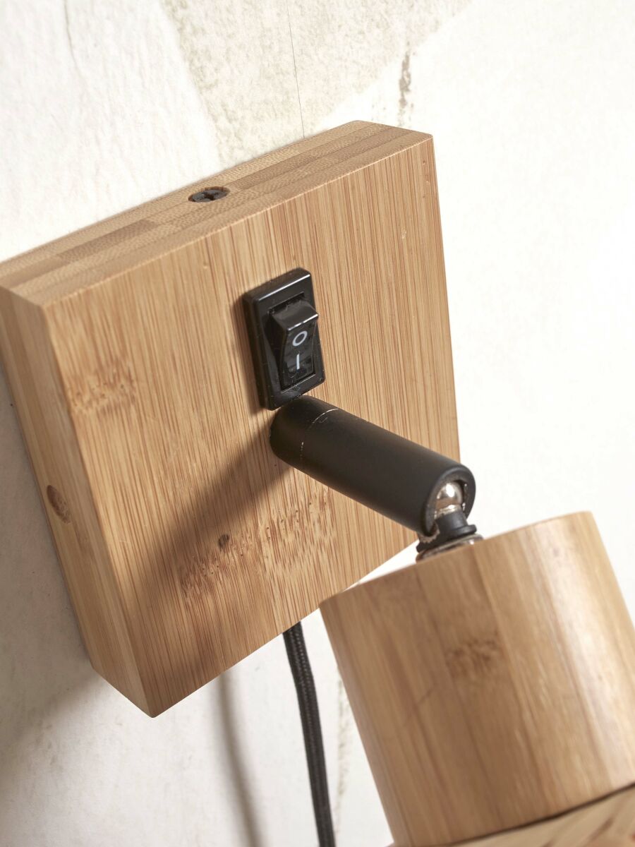 good&mojo-wandlamp-java-naturel/zwart-bamboe-ø15cm-e27-java/w/n/15/bn-07